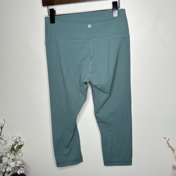 LULULEMON Wunder Under Crop (Hi-Rise) *Full-On Luxtreme 21" Celadon Sz 10 {OO8} - Picture 3 of 5